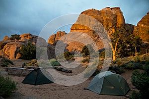 Moab Utah Arches National Camping Devils camp 2 photo