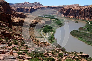 Moab, Utah and the Colorado River photo