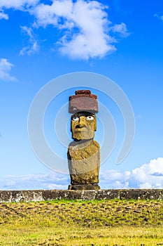Moai at Ahu Ko Te Riku photo