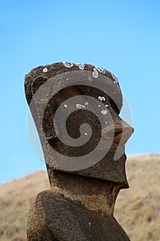Moai Ahu Nau Nau, Anakena,  Easter Island, Chile photo