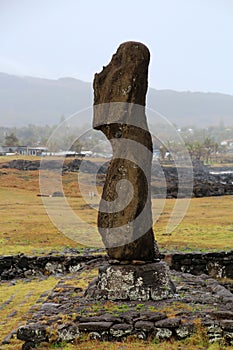 Moai in the Ahu Tahai Complex is a restored ceremony facility at Hanga Roa