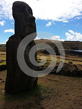 Moai at Ahu Tongariki