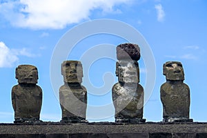 Moai in Easter Island, Chile