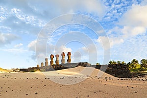 Moai in Easter Island, Chile