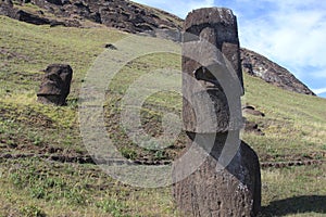 Moai at Quarry, Easter Island, Chile