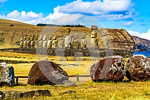 Moai in Rapa Nui National Park
