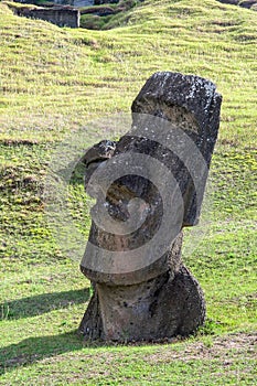 Moai Ruins in Easter Island, Chile