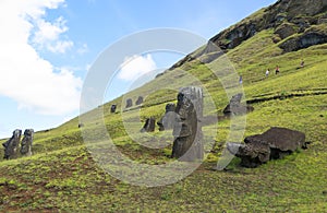 Moai Ruins in Easter Island, Chile photo
