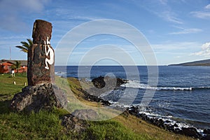 Moai statue, Easter Island, Chile