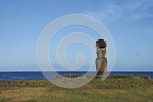 Moai statue, Easter Island, Chile