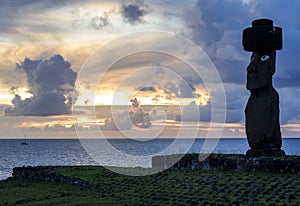 Moai statues , easter Island , Chile