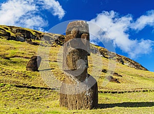 Moais on Easter Island, Chile