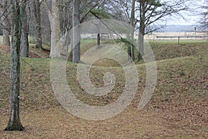 Moat around the Etowah Mounds