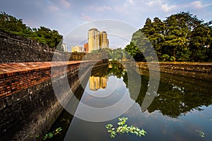 The moat at Fort Santiago, Intramuros, Manila, The Philippines.