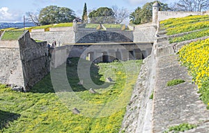 Moat forts of Elvas downtown, Portugal photo