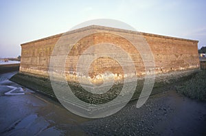 Moat surrounding Fort Jackson in Savannah, GA