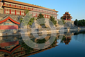 Moat & turret, Forbidden city photo