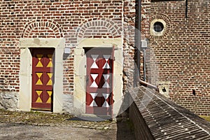 Moated castle Raesfeld - Entrance doors