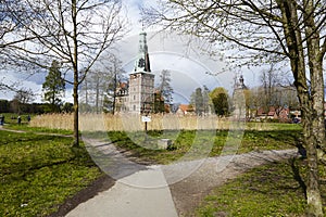 Moated castle Raesfeld Germany - Walkways