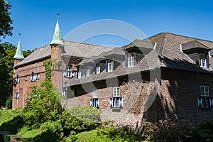 The moated castle in Walbeck / Germany