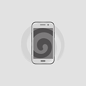 Mobie phone vector icon. Graphic design illustration.