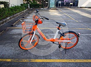 Mobike in parking lot Southport Gold Coast Australia