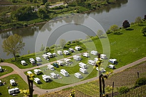 Mobil homes near the river