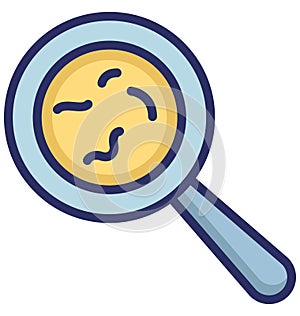 Bacteria Isolated Vector icon that can easily modify or edit