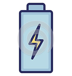 Battery Isolated Vector icon that can easily modify or edit