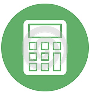 Adding machine Isolated Vector Icon which can easily modify or edit