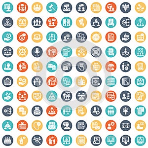 HR Management Vector Icons Set every single icon can be easily modified or edited photo