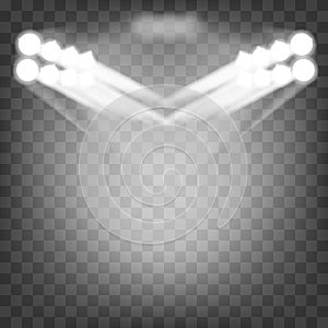 Set of ligting effect , illumination collection vector ,event decor celebration , background tranparant eps 10