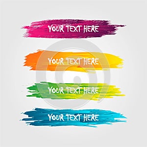 Set of Lower third brushs pack