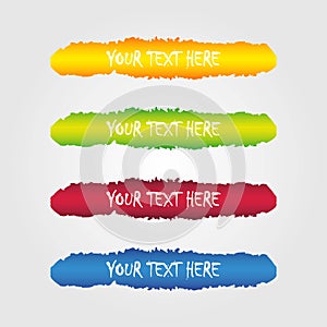 Set of Lower third brushs pack.