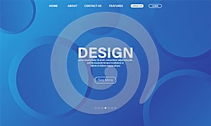 Asbtract background design. Landing page template.Minimal geometric background. photo