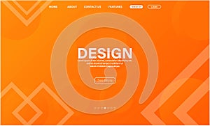 Asbtract background design. Landing page template.Minimal geometric background. photo