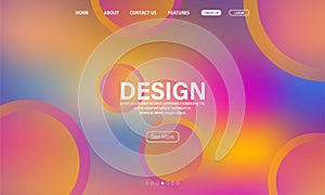 Asbtract background design. Landing page template photo
