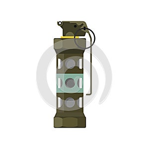 Flash grenade flat style isolated on white