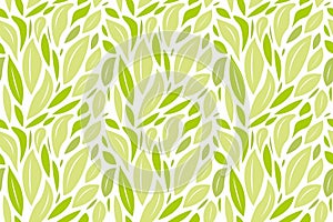 Green leaf seamless pattern background illustration vector