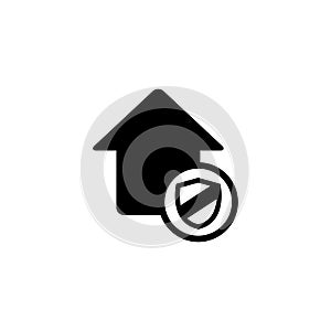 House protector icon vector isolated on white