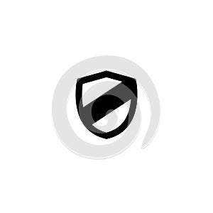 Protector shield icon vector isolated on white