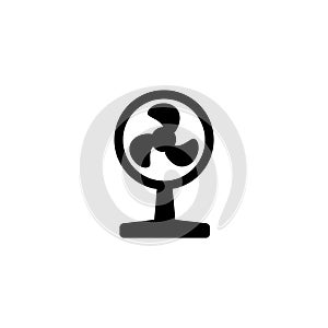 Fan icon vector isolated on white