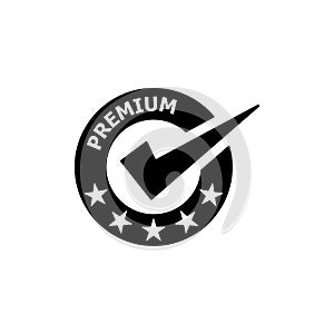 Premium quality label icon vector