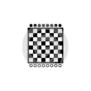 Chess icon vector on white background
