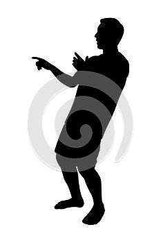 Psychiatric patient silhouette vector