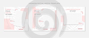 Ashion social media post template.