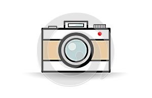 Camera generated by vector. camera. vector.