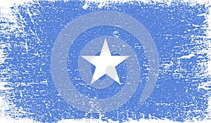 Somalia flag with grunge texture
