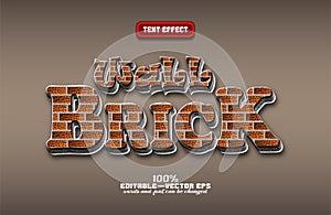 text effect brick wall