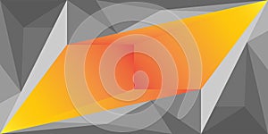 Abstract geometry with irregular triangle pattern